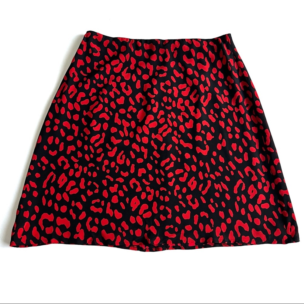 Alice + Olivia Sula Leopard Print Skirt.